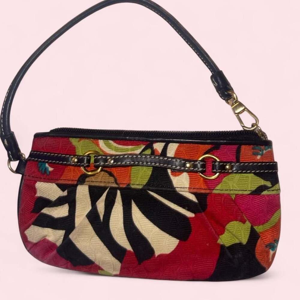 Talbots Vintage Floral Shoulder Bag Y2K Multi-Color Print